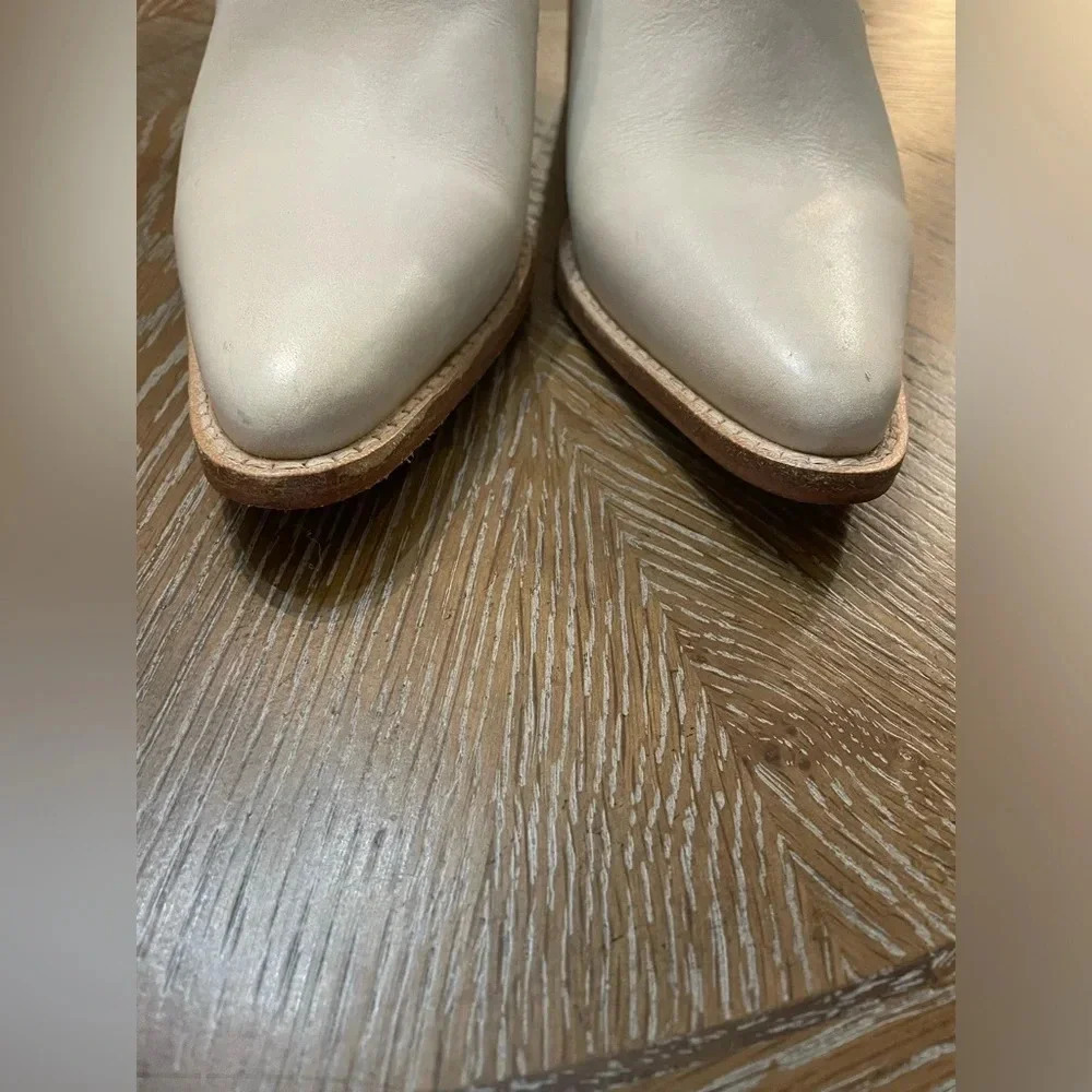 FREE PEOPLE BACK LOOP ANKLE BOOT BONE size US 5.5 - Picture 7 of 12